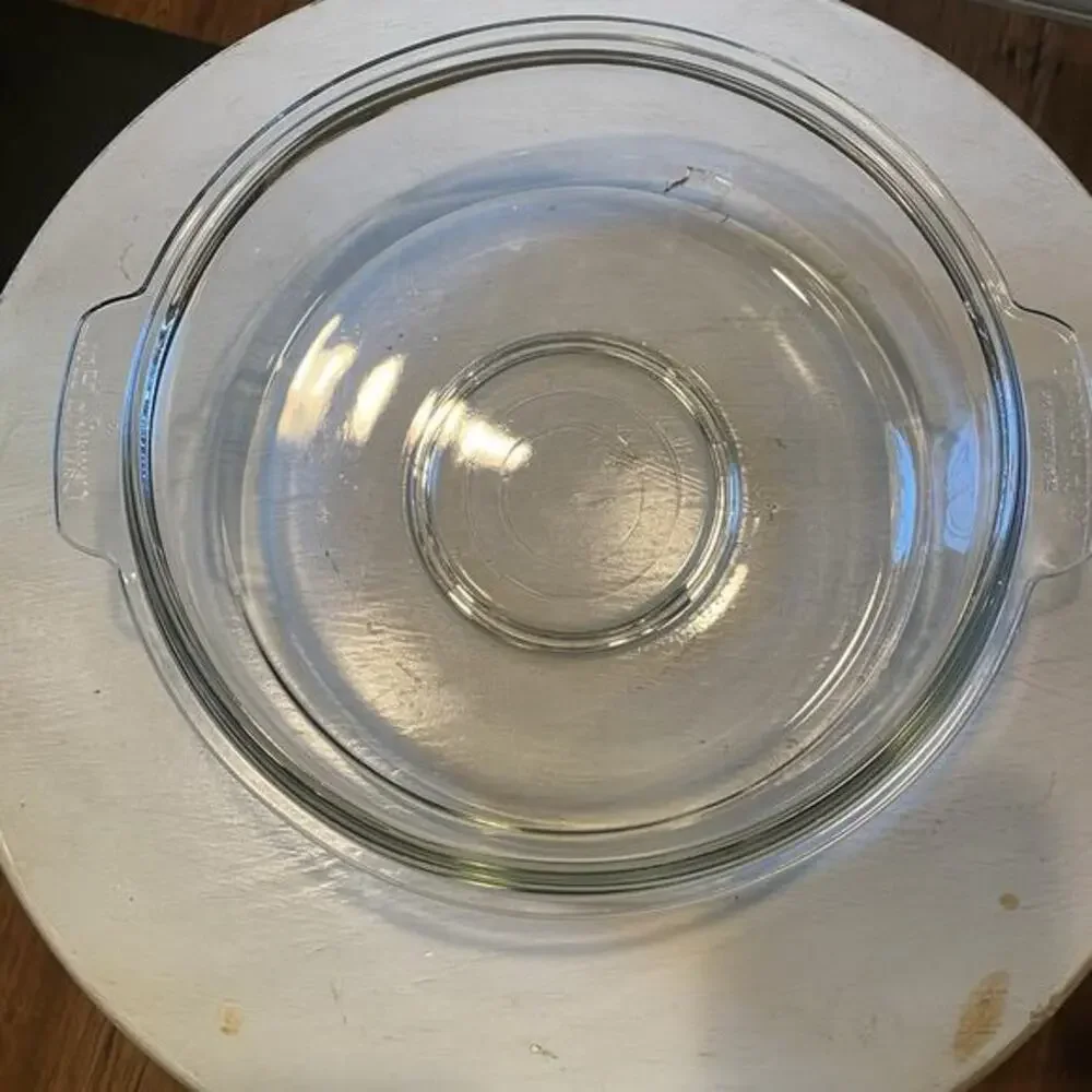 PYREX Clear Round Glass Bowl With Lid‎